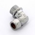 Угол обжим-Н хромированный TIEMME 12х1/2"