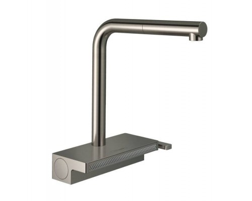 Смеситель для кухни, Hansgrohe, Aquno Select M81, цвет-сталь
