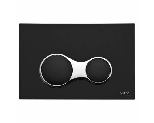Клавиша смыва, Vitra, Sirius, для унитаза, шгв 244-8-165, цвет-черный матовый