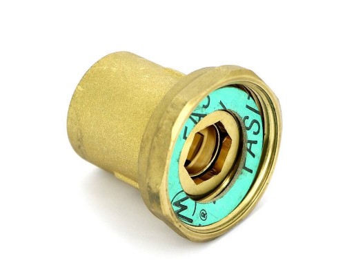 Соединение с накидной гайкой ВВ Uni-Fitt 1 1/2" х 1" со встроенным шаровым краном
