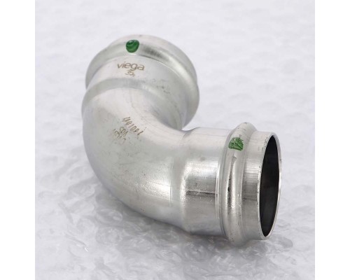 Угол пресс нержавеющая сталь Sanpress Inox VIEGA 35