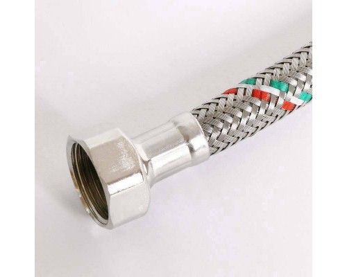 Гибкая подводка для смесителя UNI-FITT М10х1 - 1/2" 100 см оплетка из нержавеющей стали Гибкая подводка для смесителя UNI-FITT М10х1 - 1/2" 100 см оплетка из нержавеющей стали
