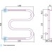 Сунержа М-образный Полотенцесушитель водяной 50x50h, цвет: без покрытия 00-0008-5050