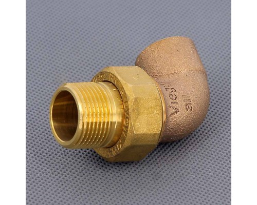 Угол с разъемным соединением пайка-Н с коническим уплотнением VIEGA 22х3/4"