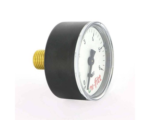 Манометр аксиальный 1/4" UNI-FITT 10 бар 50 мм