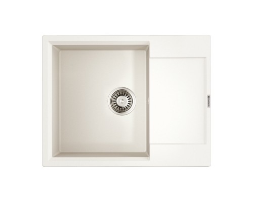Omoikiri Daisen 65T WH Кухонная мойка из Tetogranit 65x23 см, крыло справа, цвет: белый 4993514