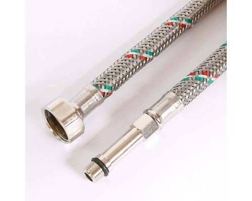 Гибкая подводка для смесителя UNI-FITT МL10х1 - 1/2" 40 см оплетка из нержавеющей стали