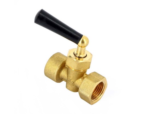 Кран трехходовой WATTS Ind ВВ 1/2" для манометра RM15MM ручка черная