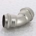 Угол пресс 45 град. нержавеющая сталь Sanpress Inox VIEGA 28
