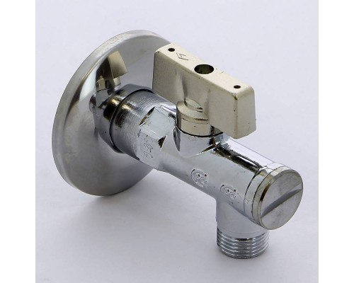 Кран Minnesota Bugatti угловой с фильтром и розеткой хромированный 1/2"х3/8"