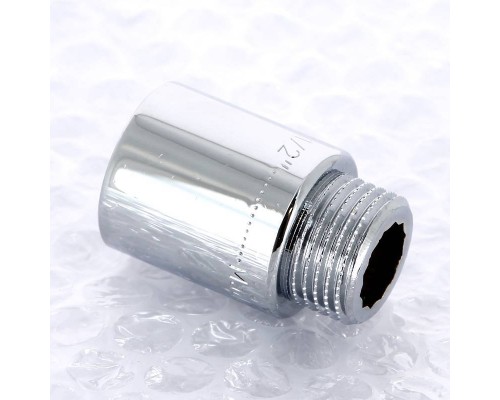 Удлинитель НВ хромированный UNI-FITT 1/2"x30мм Удлинитель НВ хромированный UNI-FITT 1/2"x30мм