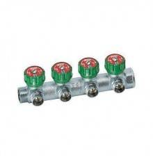 Коллектор лат клап рег 3/4" м/р 4в 1/2" ПУ н/р 45мм Far FK 3824 3412TP
