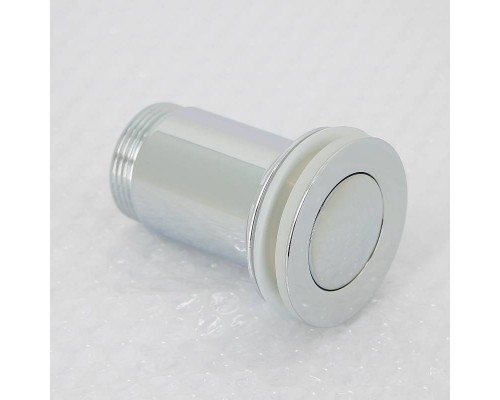 Выпуск Alcaplast 1"1/4 Click-clack с переливом H=69 мм металл малая пробка хром Выпуск Alcaplast 1"1/4 Click-clack с переливом H=69 мм металл малая пробка хром