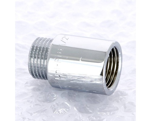 Удлинитель НВ хромированный UNI-FITT 1/2"x30мм Удлинитель НВ хромированный UNI-FITT 1/2"x30мм