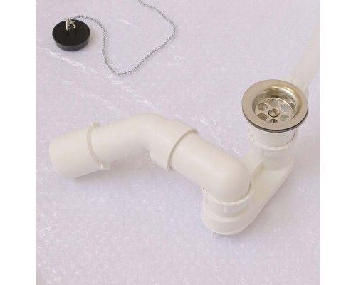 Слив-перелив с сифоном и отводом 45 град. для стандартных ванн VIEGA 40/50мм