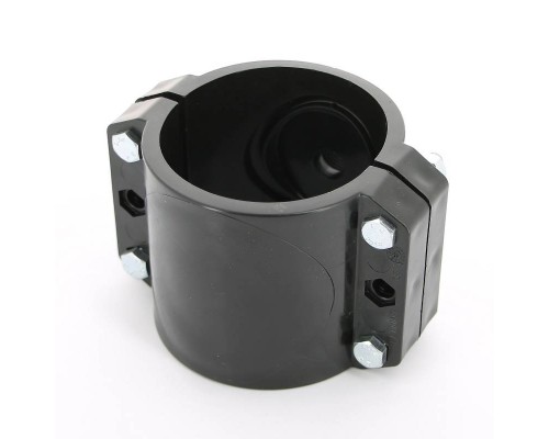 Врезка монтажная Unidelta зажим-В 90 x 1/2" 4 болта, для труб ПНД полипропилен PP-B