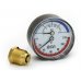 Термоманометр BSR 120°C, 4 бар, 1/2", Ø 63, радиальный
