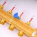 Коллекторная группа HKV/T с термостатическими вентилями и расходомерами WATTS Ind 1"x3/4"ЕК 6 выходов