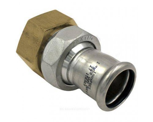Муфта разъем нерж AISI316L Дн22х3/4" Ру16 пресс/ВР Inoxpres RM 184022003