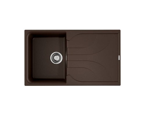 Omoikiri Yasugata 86-DC Кухонная мойка Tetogranit 86x50 см, цвет: темный шоколад 4993872