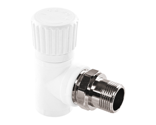 Вентиль TEBO PP-R для радиатора 20х1/2" угловой