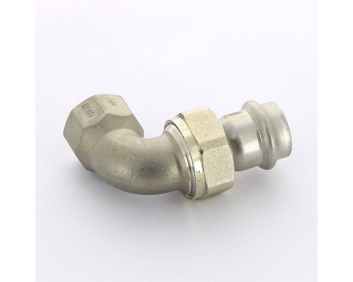 Угол разъемный пресс-B с плоской прокладкой нержавеющая сталь Sanpress InoxVIEGA 22х3/4"