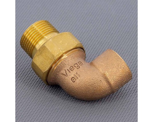 Угол с разъемным соединением пайка-Н с коническим уплотнением VIEGA 22х3/4"