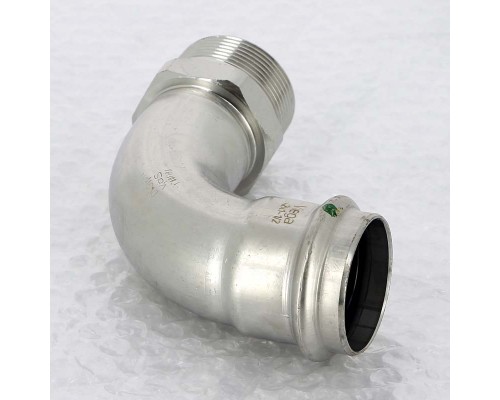 Угол пресс-Н нержавеющая сталь Sanpress Inox VIEGA 42x1"1/2