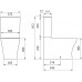 Allen Brau Infinity Чаша для напольного унитаза 37,2x54,5x81,2h см, цвет: белый 4.21012.20