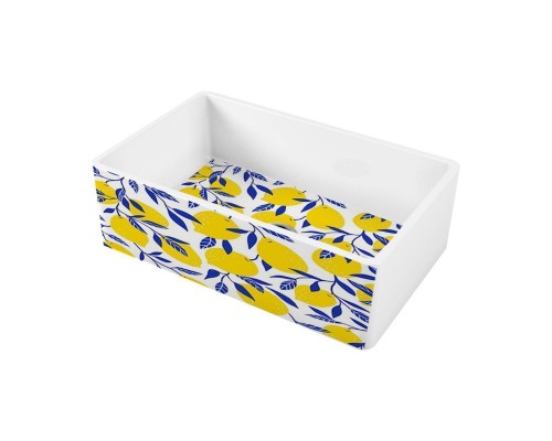Omoikiri Mikura 76-Lemon Кухонная мойка Natceramic 76x46 см, цвет: белый 4993020