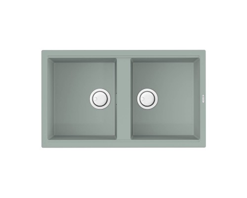 Omoikiri Kitagawa 86-2-WG Кухонная мойка Artceramic 86x51 см, цвет: wind green 4993731