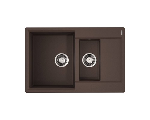 Omoikiri Daisen 78-2T-DC Кухонная мойка Tetogranit 78x51 см, цвет: темный шоколад 4993534