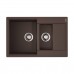 Omoikiri Daisen 78-2T-DC Кухонная мойка Tetogranit 78x51 см, цвет: темный шоколад 4993534