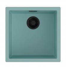 Omoikiri Yamakawa 45-U/I-AZ Кухонная мойка Artceramic 45,6x45,6 см, цвет: azur blue 4993254