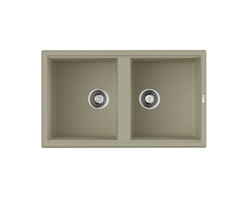 Omoikiri Tedori 86-2-BE Кухонная мойка Tetogranit 86x51 см, цвет: ваниль 4993925