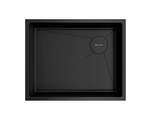 Omoikiri Taki 54-U/IF Side SF-GB Кухонная мойка нерж. сталь 54x44 см, цвет: графит 4997036