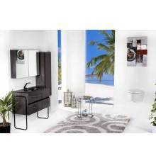 Armadi Art Vallessi Зеркальный шкаф подвесной с подсветкой 80x13x65h см, цвет: антрацит 547-A glossy