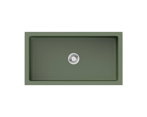 Omoikiri Mikura 83-OL Кухонная мойка Natceramic 84x46 см, цвет: olive 4997082