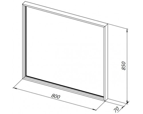 Allen Brau Liberty Зеркало подвесное прямоугольное с подсветкой 80x85 см, цвет: медь 1.330014.60 Allen Brau Liberty Зеркало подвесное прямоугольное с подсветкой 80x85 см, цвет: медь 1.330014.60