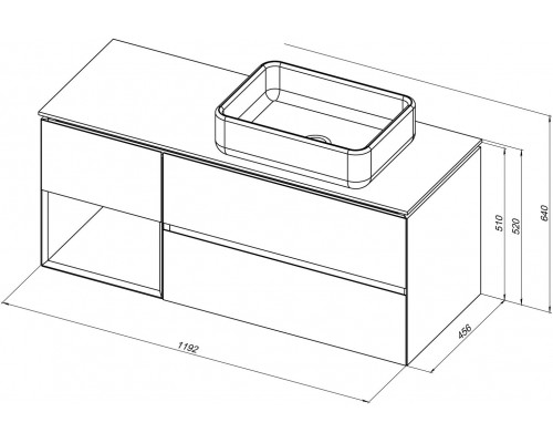 Allen Brau Infinity Тумба под раковину 119,2x45,6x51h см, цвет: дуб 1.21007.NO Allen Brau Infinity Тумба под раковину 119,2x45,6x51h см, цвет: дуб 1.21007.NO