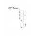 Armadi Art Loft Шкаф-пенал подвесной 26,5х30х75h см, цвет: антрацит 895-A