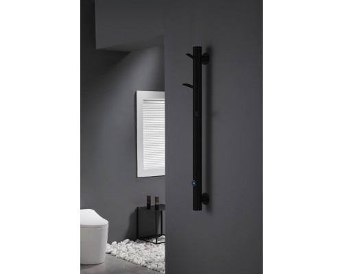 Boheme Oak Полотенцесушитель электрический 20,1x150h см, подключение нижнее, цвет: Black 724-B