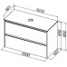 Allen Brau Activity Тумба под раковину 100x46x66,2 см, цвет: папирус/олива 1.34014.PWM