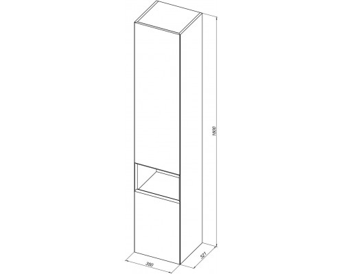 Allen Brau Infinity Шкаф-пенал подвесной 35x32,1x180h см, цвет: олива 1.21009.CGM Allen Brau Infinity Шкаф-пенал подвесной 35x32,1x180h см, цвет: олива 1.21009.CGM