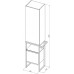 Allen Brau Priority Шкаф-пенал 40x31,5x180h см, цвет: белый матовый 1.31005.WM