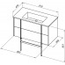 Allen Brau Reality Тумба под раковину 90x46,2x50h см, цвет: белый 1.32006.WM