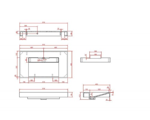 Armadi Art Flat Раковина мебельная прямоугольная 81х45,2х8h см, цвет: белый 859-080-CLCT