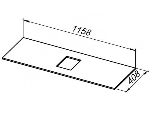 Allen Brau Priority Столешница 115,8x40,8x1h см, цвет: белый 1.31012.M Allen Brau Priority Столешница 115,8x40,8x1h см, цвет: белый 1.31012.M