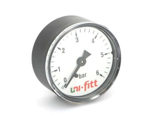 Манометр аксиальный 1/4" UNI-FITT 10 бар 50 мм