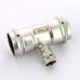 Тройник пресс нержавеющая сталь Sanpress Inox VIEGA 42х18х42